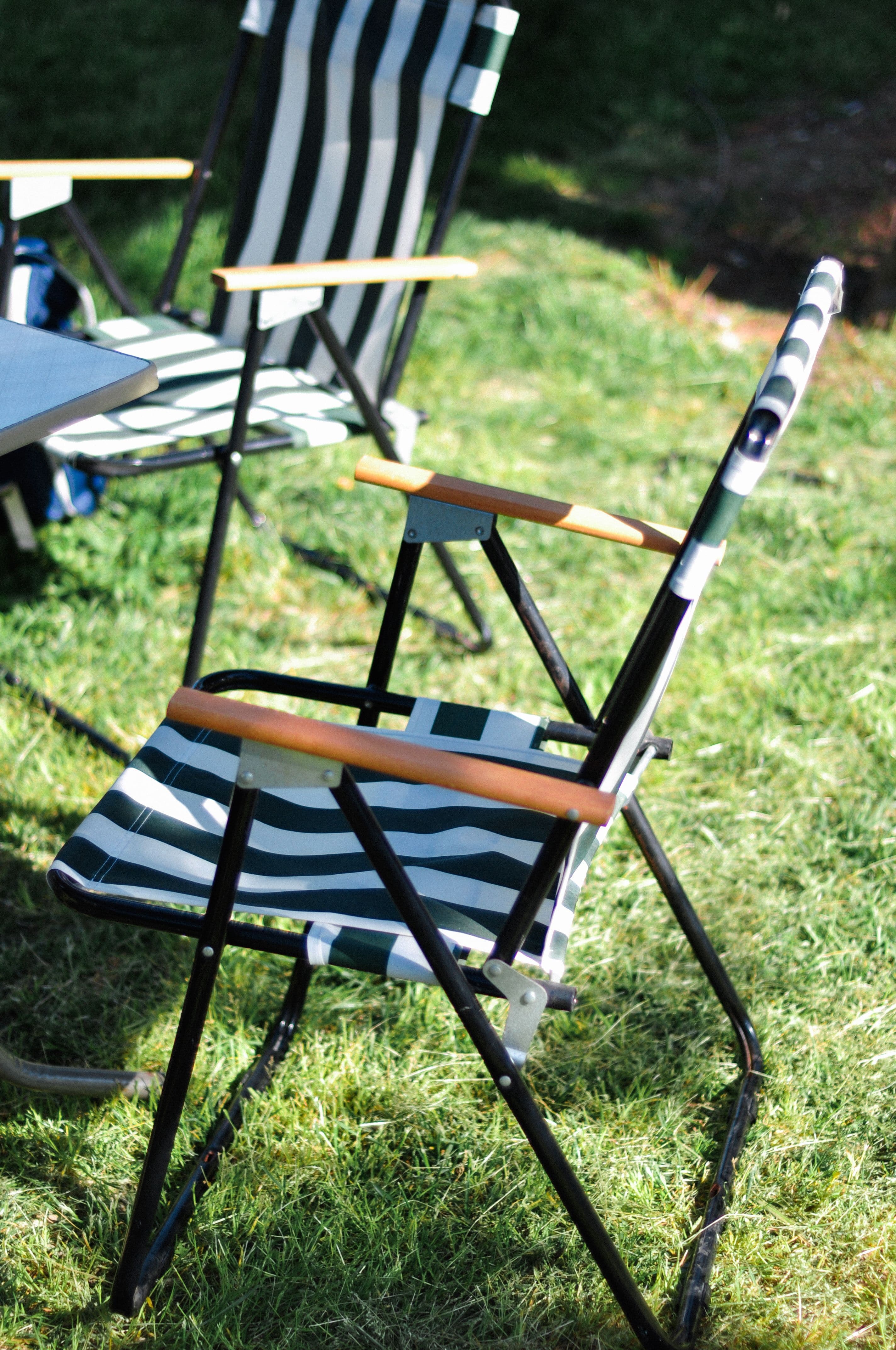 Striped Camping Chairs