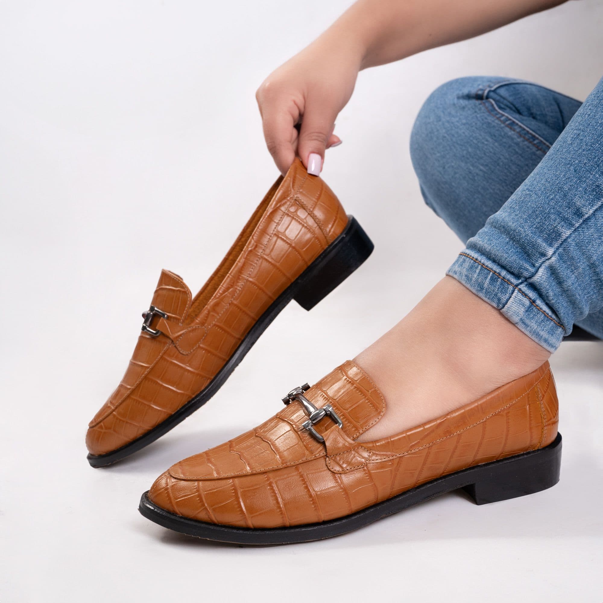 Natural Suede Moccasins