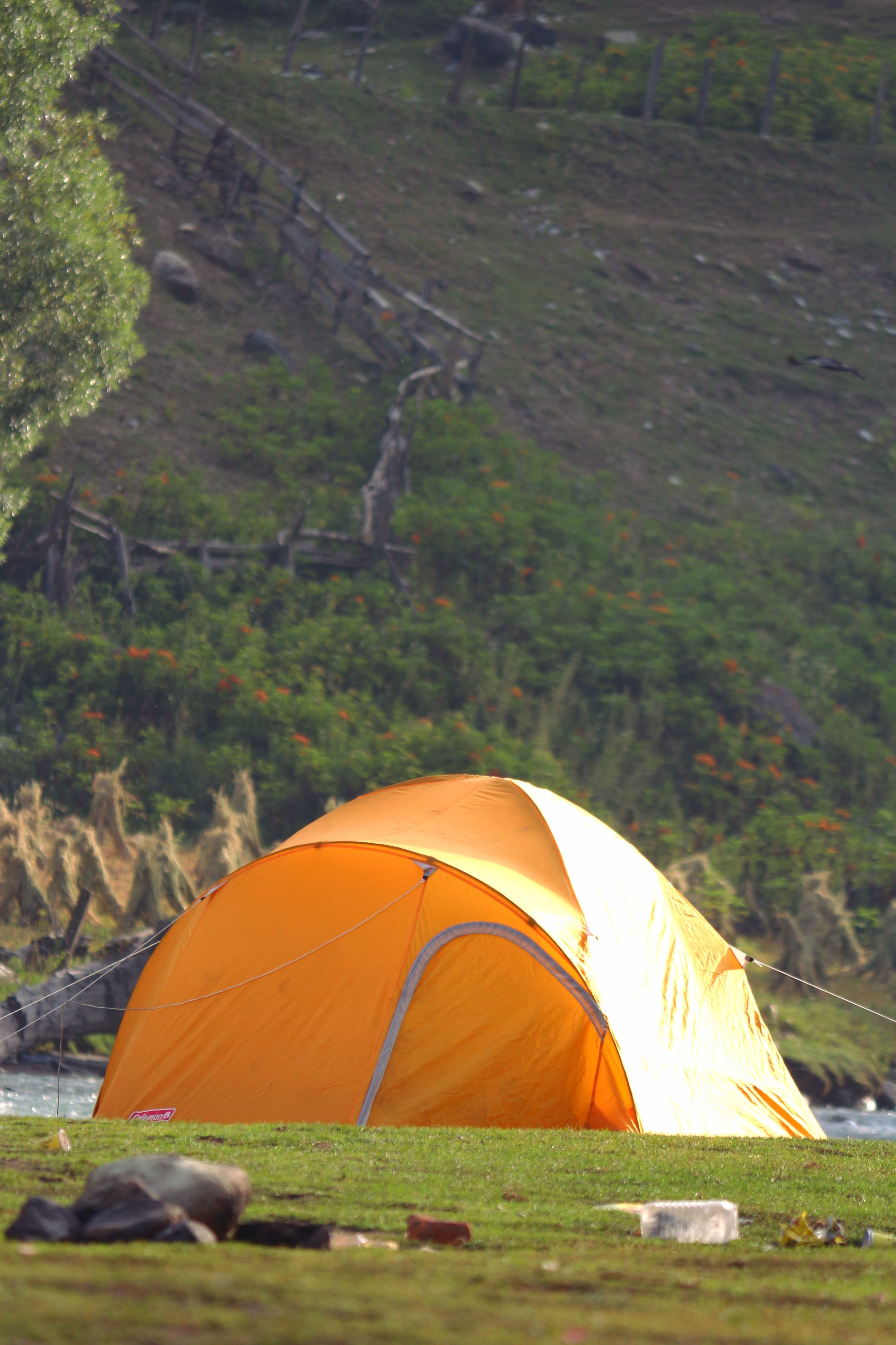 Bright Orange Tent