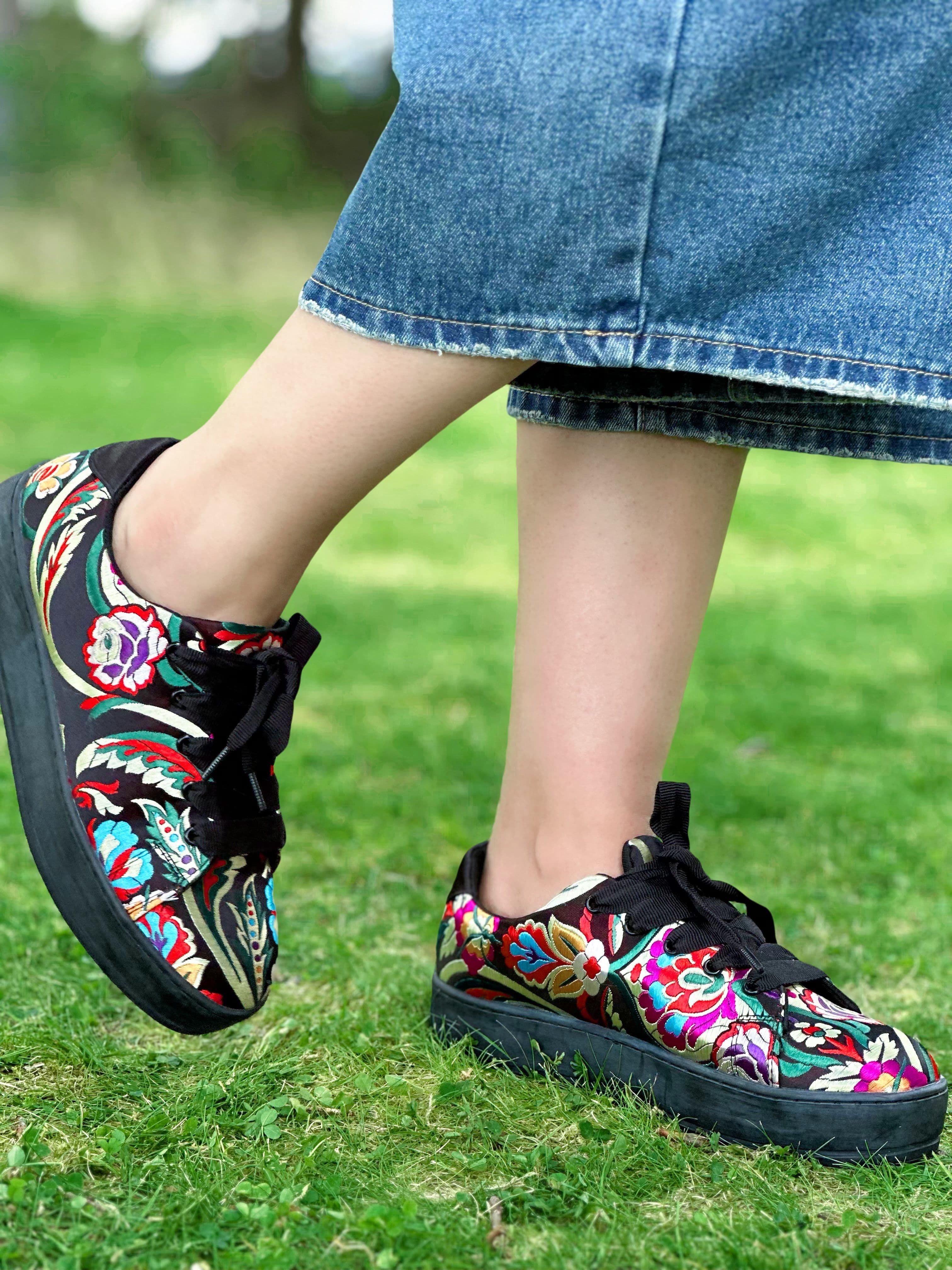 Floral Field Sneakers