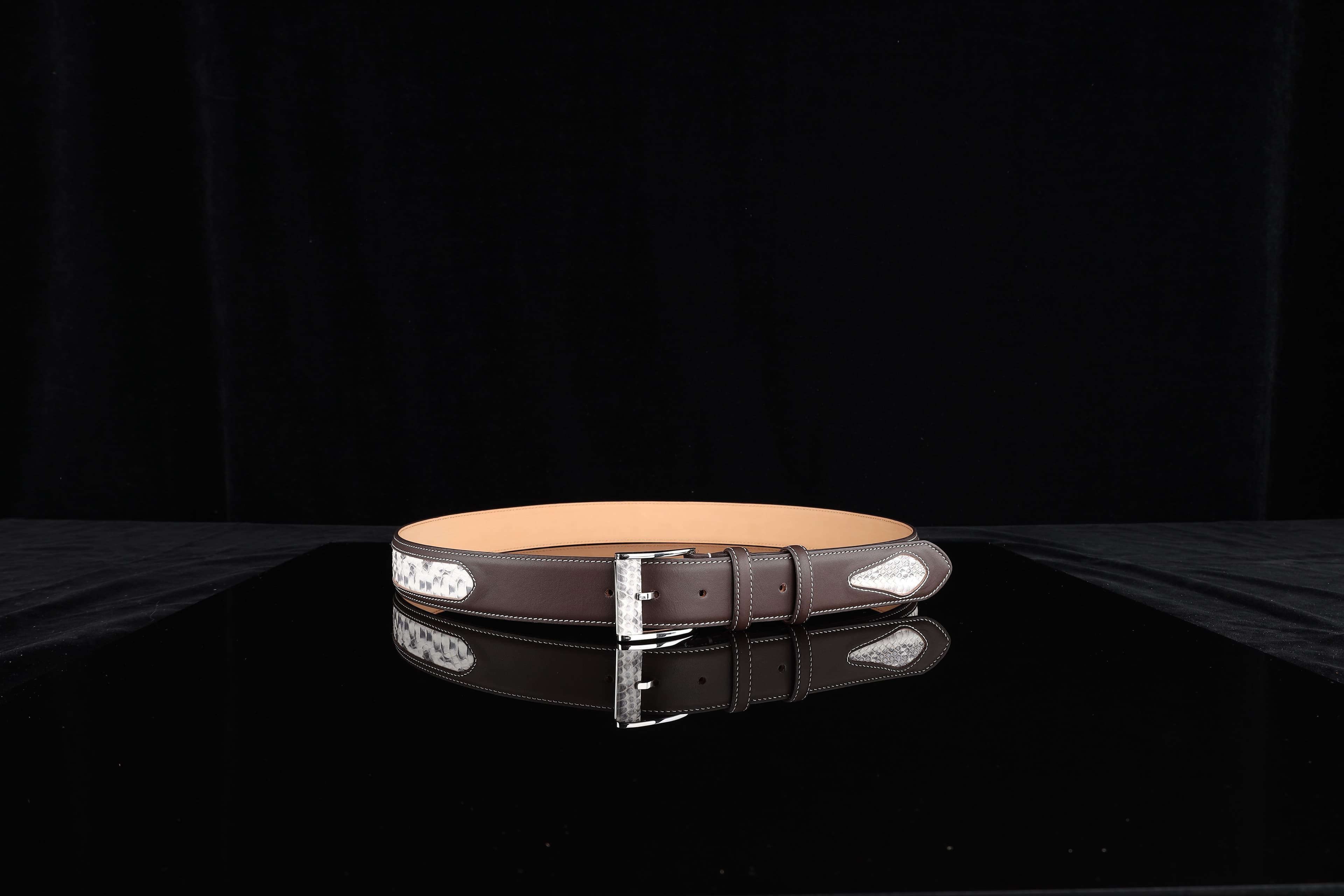 Reflective Brown Belt