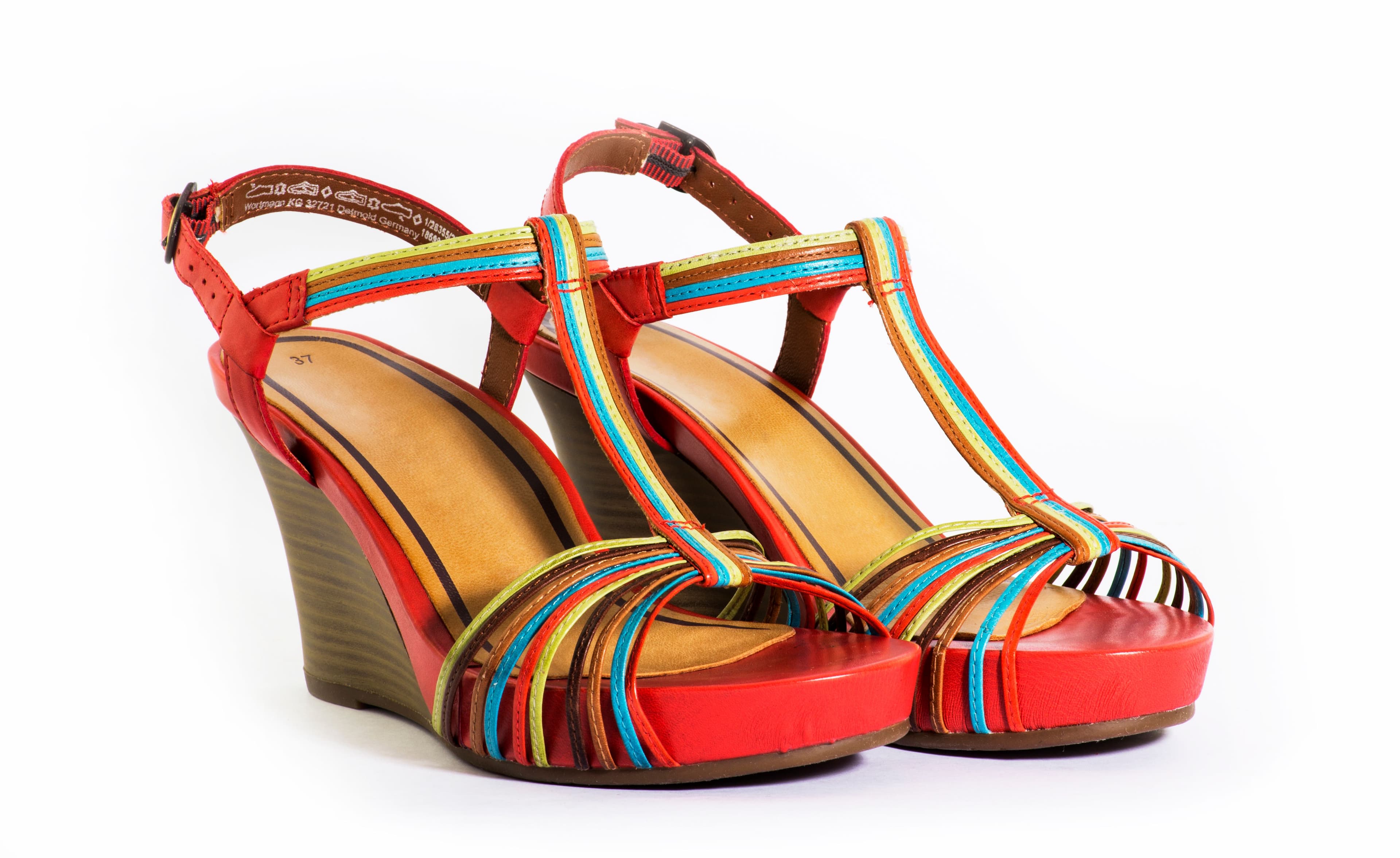 Vibrant Wedge Sandals